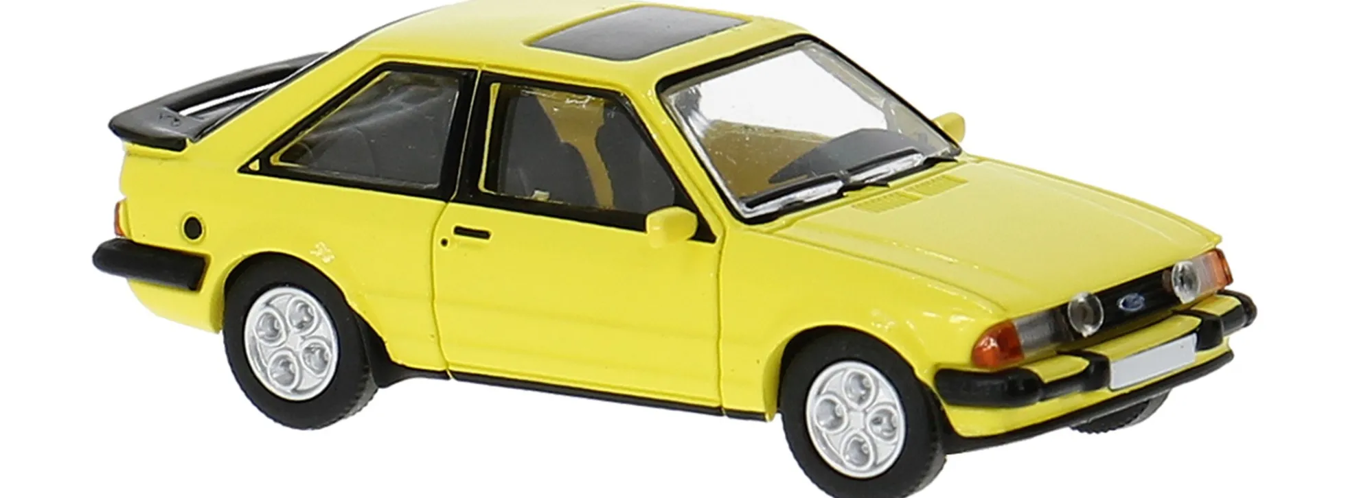 BREKINA PCX870788 Ford Escort MkIII XR3 gelb 1982 | Modellauto 1:87