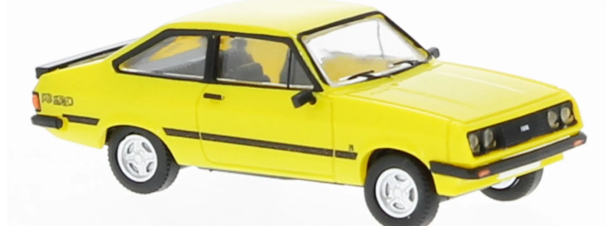 BREKINA PCX870721 Ford Escort MK II RS 2000 1977 gelb Automodell 1:87