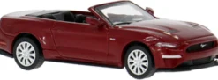 BREKINA PCX870565 Ford Mustang VI Cabriolet dunkelrot | Modellauto 1:87