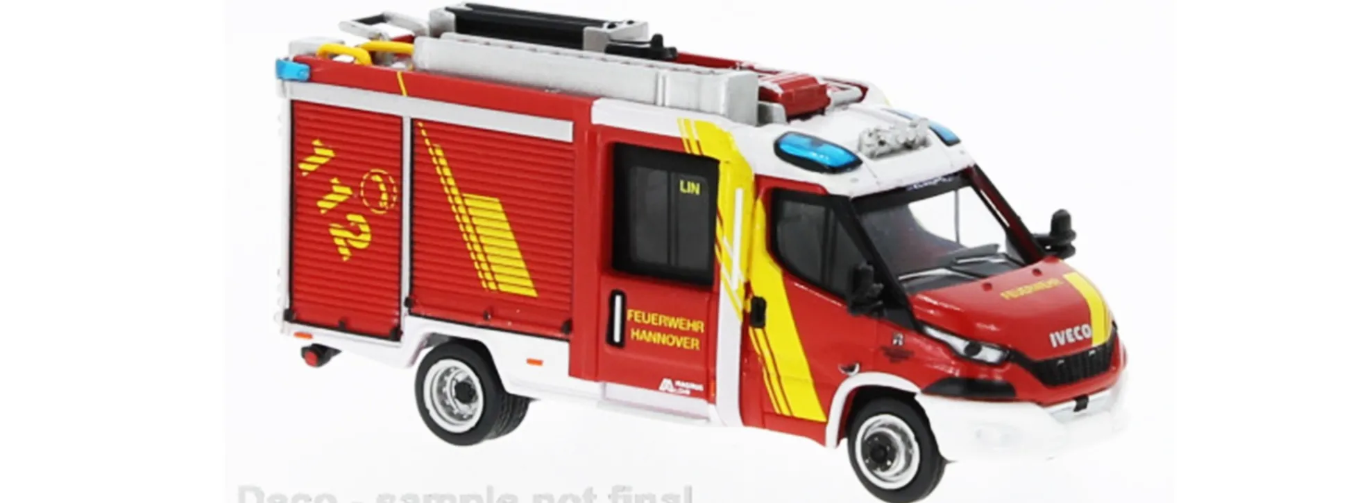 BREKINA PCX870547 Iveco Magirus Daily MLF 2021 Feuerwehr Hannover Blaulichtmodell 1:87