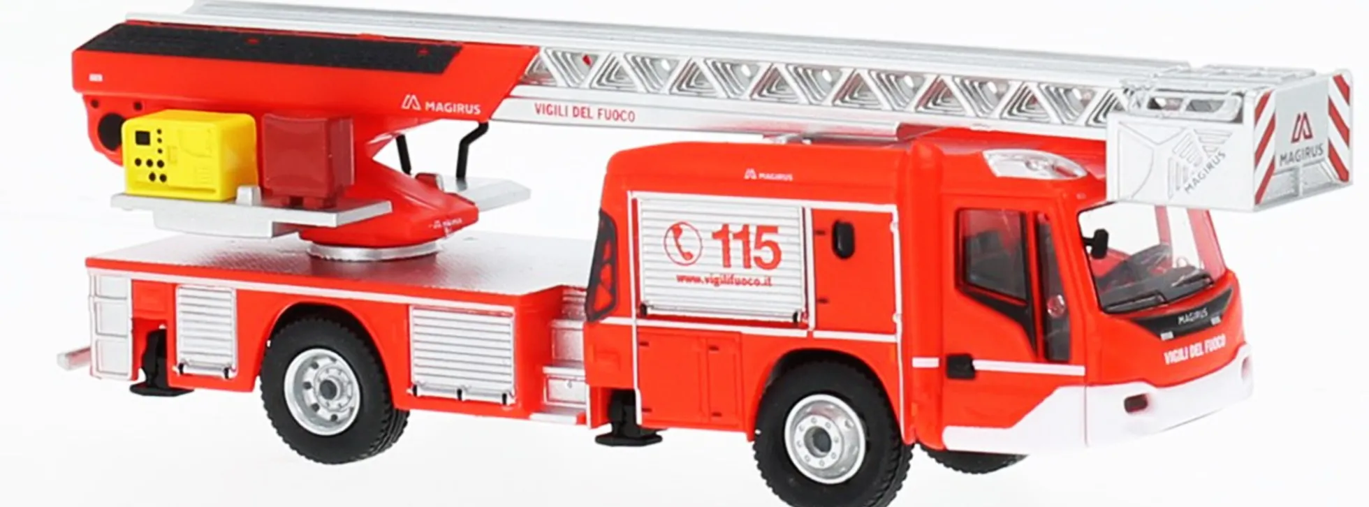 BREKINA PCX871081 Iveco Magirus DLK M32L NB Vigili del Fuoco Blaulichtmodell 1:87