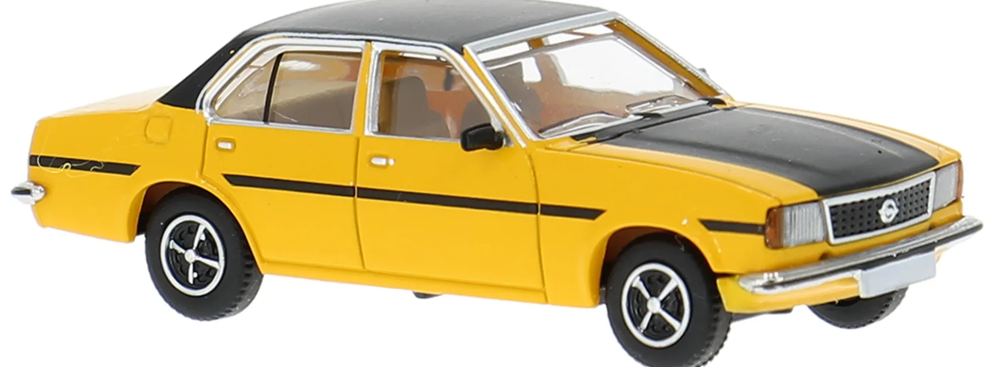 BREKINA PCX870814 Opel Ascona B 1975 - dunkelgelb/schwarz | Modellauto 1:87