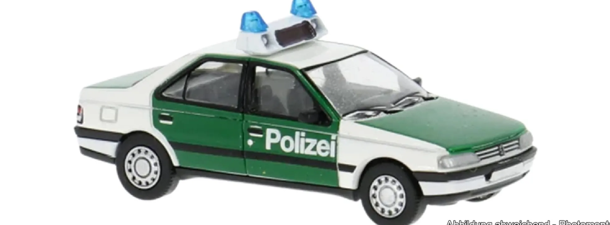 BREKINA PCX871684 Peugeot 405 Polizei Saarland | Blaulichtmodell 1:87