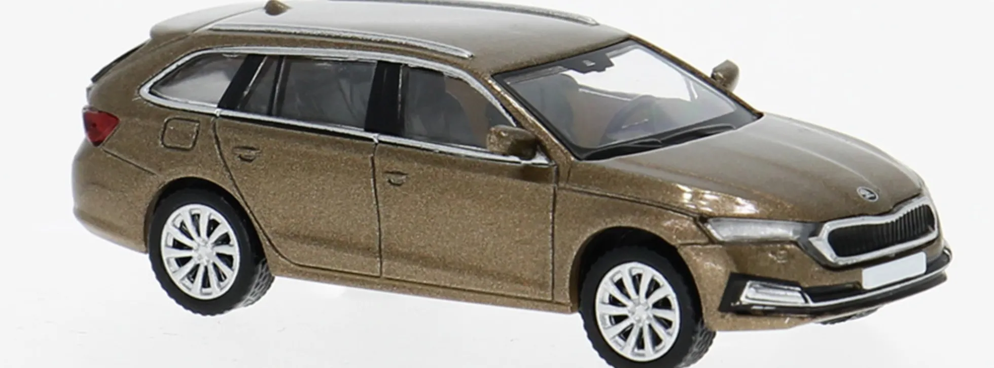 BREKINA PCX870599 Skoda Octavia IV Combi 2022 dunkelbraunmetallic Automodell 1:87