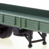 BREKINA 55950 Pritschenauflieger einachsig NVA olivgrün 1965 | Zubehör LKW 1:87