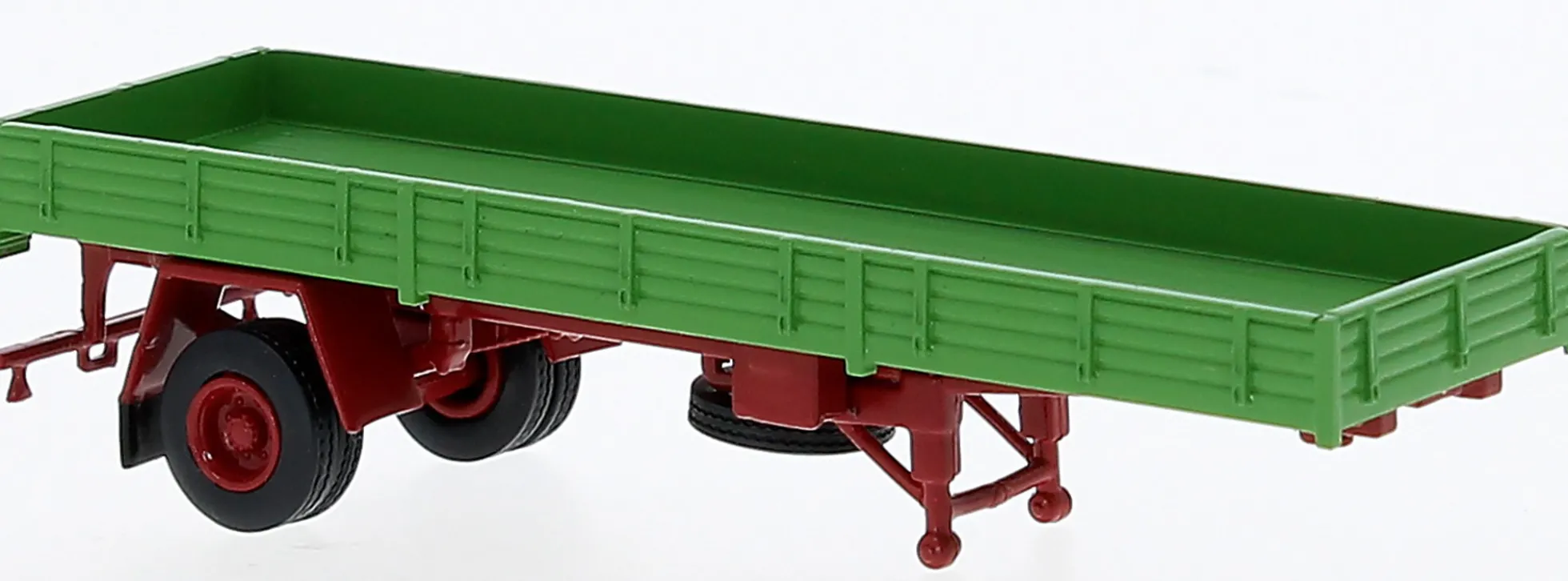 BREKINA 55951 Pritschenauflieger einachsig grün Zubehör LKW 1:87