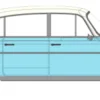 BREKINA 27327 Tatra 603-2 hellblau/weiß | Modellauto 1:87