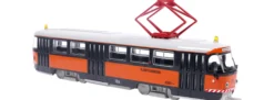 BREKINA 64504 Tatra T3/T4 1970 Gera Gleispflegewagen | Straßenbahn-Modell 1:87