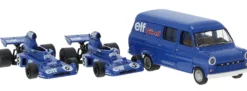 BREKINA 22871 3-tlg. Set Tyrrell 006 Formel 1 GP Elf Nürburgring 1973 | Modellautos 1:87