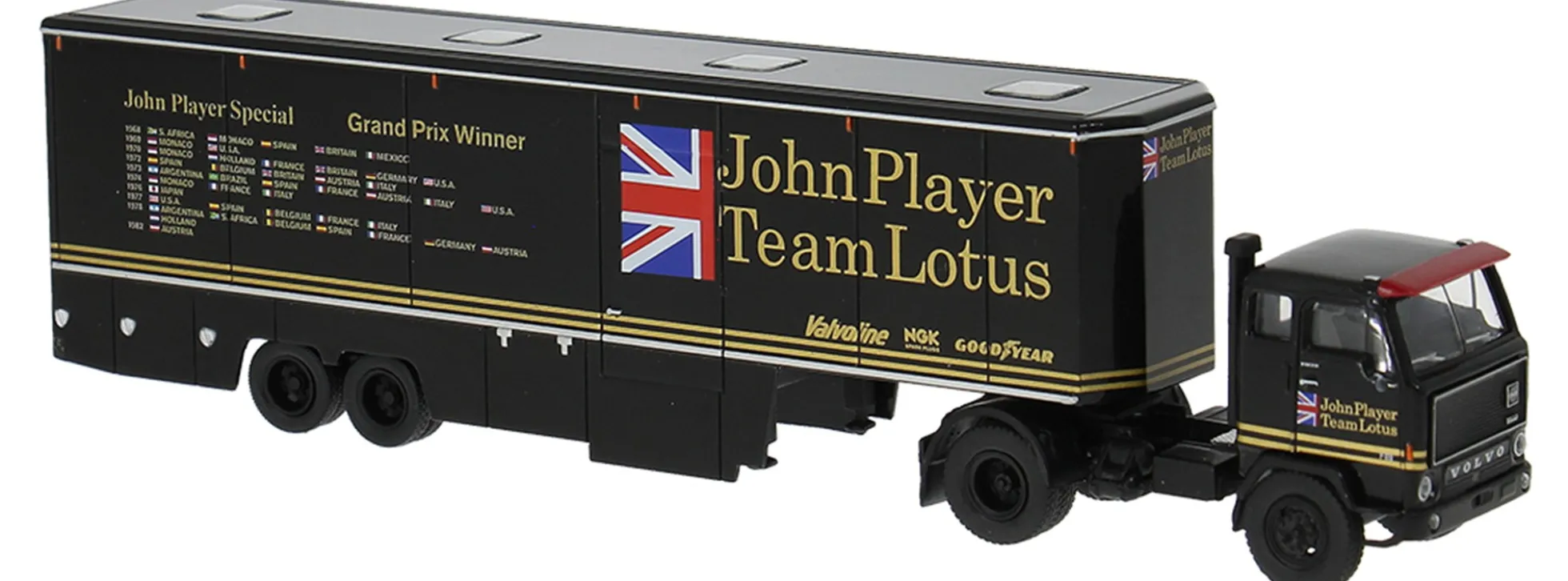 BREKINA 85689 Volvo F 89 schwarz Renntransport-SZ | LKW-Modell 1:87