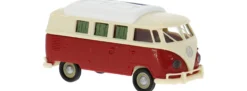 BREKINA 31636 VW T1b Camper hellbeige/rot | Modellauto 1:87