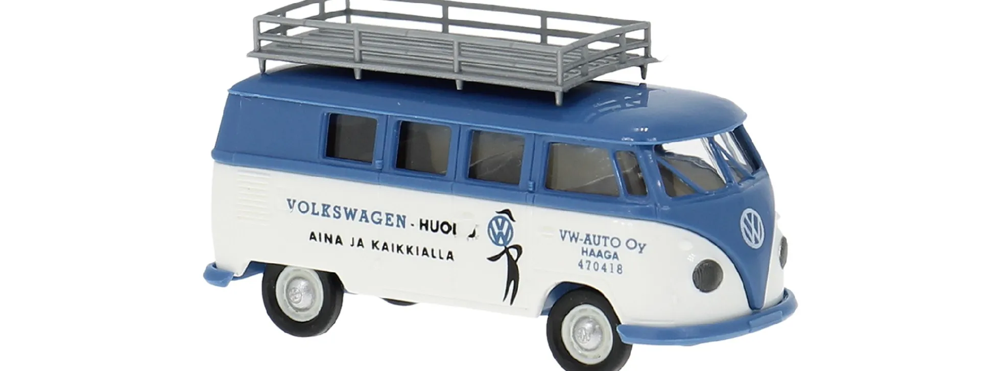 BREKINA 31643 VW T1b Kombi weiß/blau Auto oy Haaga | Modellauto 1:87