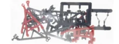 BREKINA 10077 Zubehör LKW-Modelle Deichseln Stützen Rückspiegel Anhängerkupplungen Zubehörset 1:87