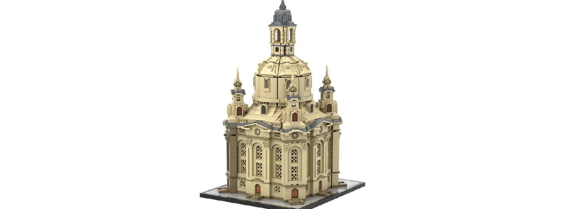 BRIXIES 222.038 Plus Frauenkirche Dresden groß | 4658 Teile | Gebäude Bausatz