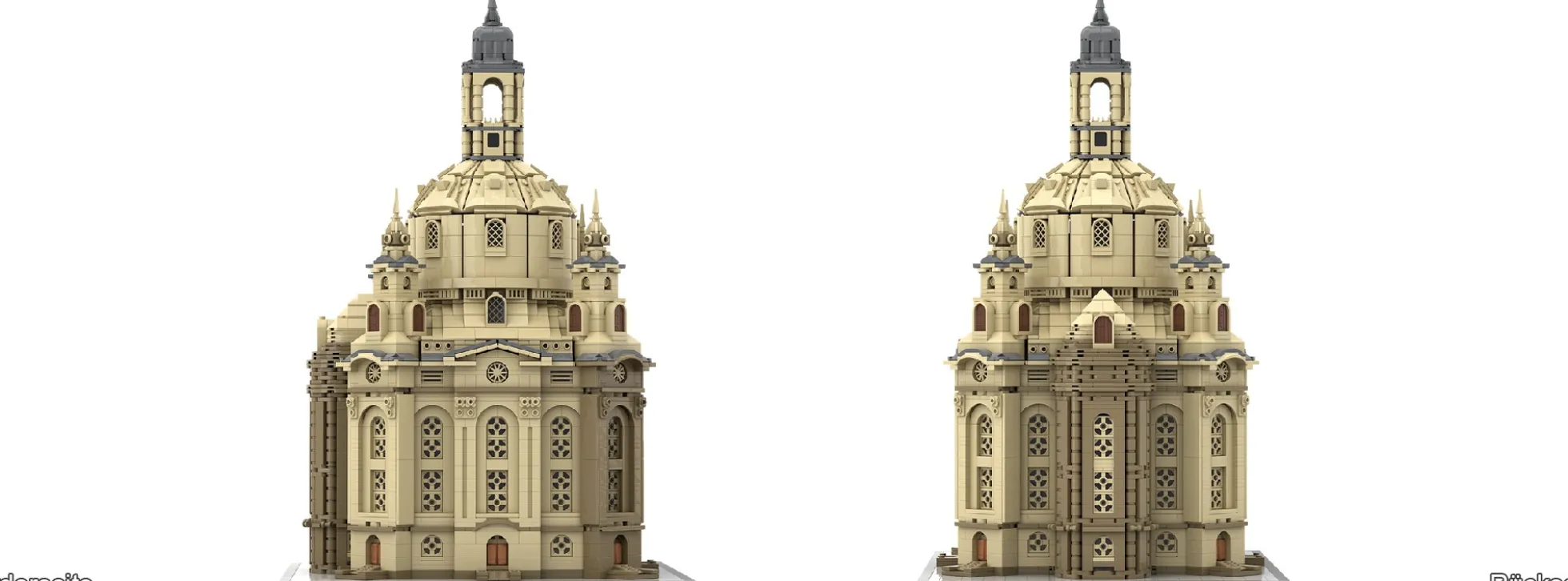 BRIXIES 222.038 Plus Frauenkirche Dresden groß | 4658 Teile | Gebäude Bausatz