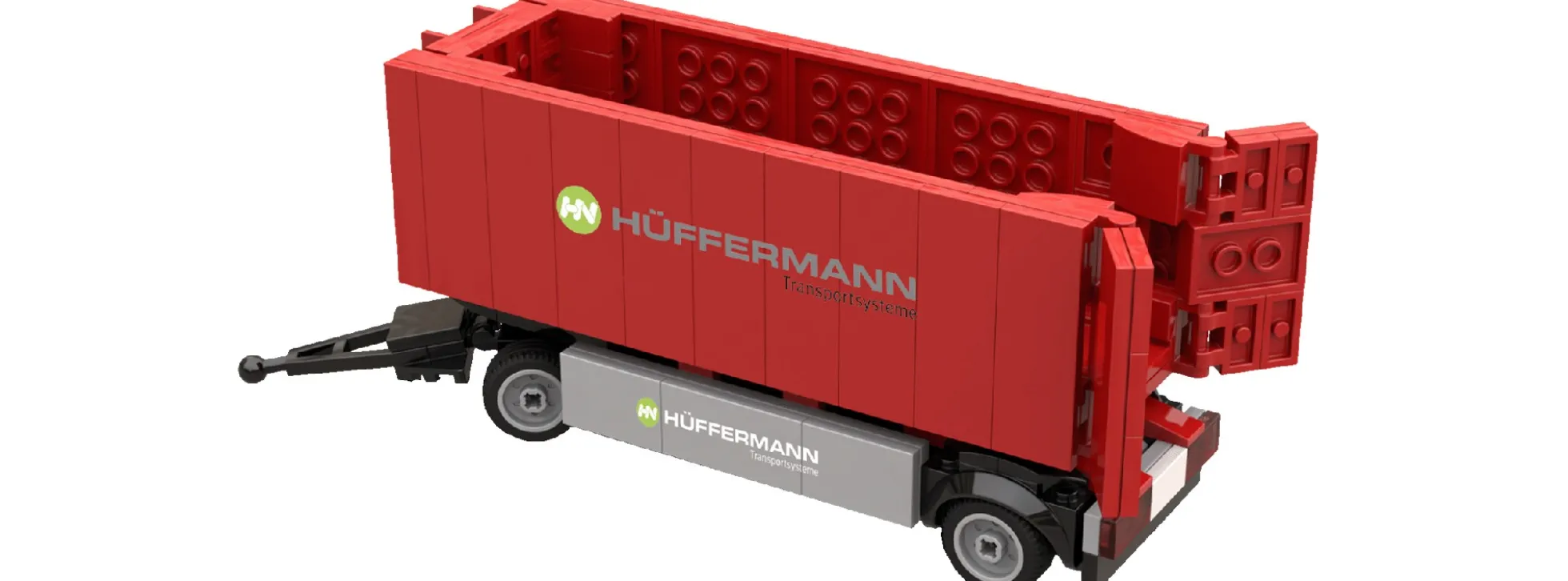 BRIXIES 222.856 Plus Hüffermann Multi Carrier | 203 Teile | LKW-Anhänger Baukasten