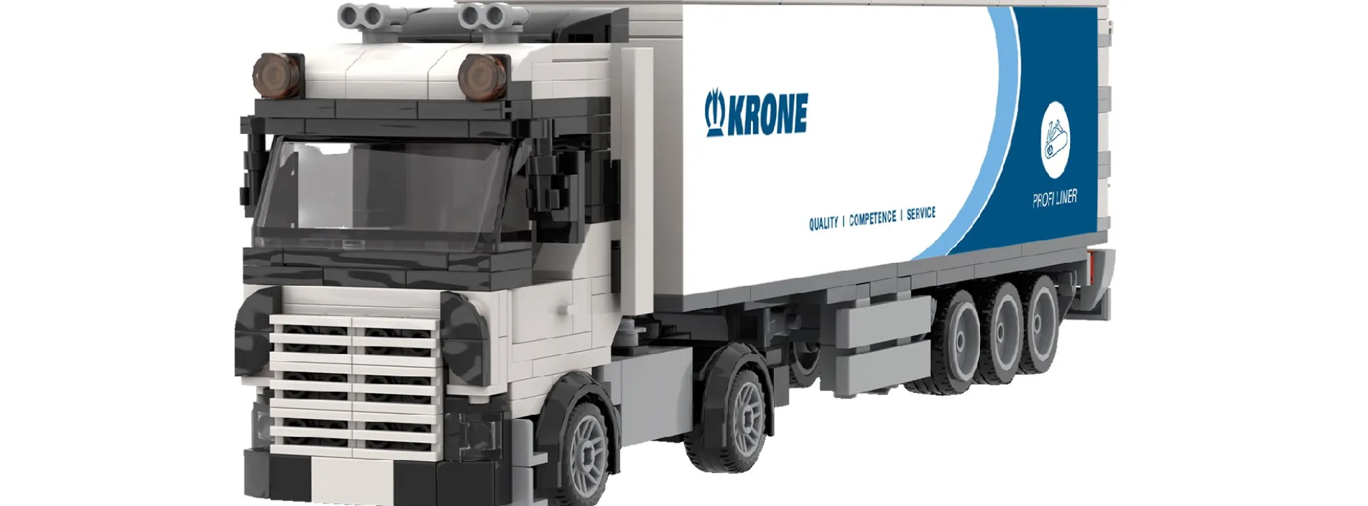BRIXIES 222.854 Plus Krone Profiliner | 458 Teile | LKW Baukasten