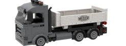 BRIXIES 222.825 Plus Meiller Trigenius Dreiseitenkipper | 263 Teile | LKW Baukasten