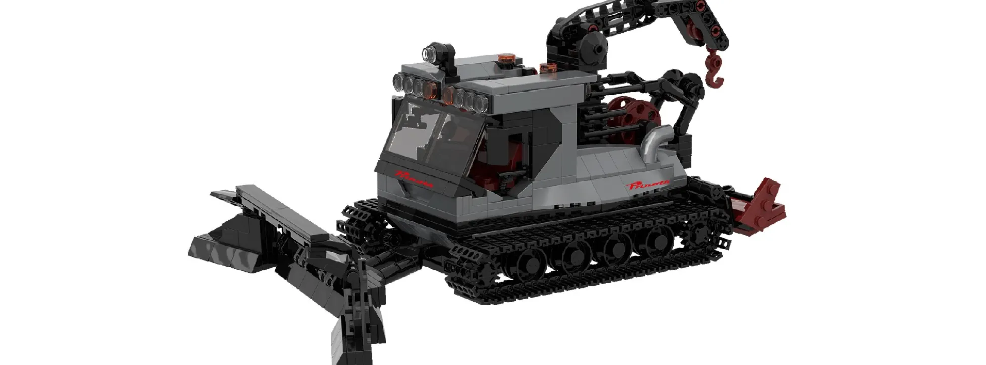 BRIXIES 222.861 Plus Prinoth Leitwolf Pistenraupe | 690 Teile | Raupen Baukasten