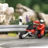 BUSCH 7941 Action-Set Kurvenkratzer Nr. 2 | Fertigmodell | Motorrad Spur H0