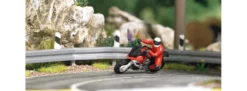 BUSCH 7941 Action-Set Kurvenkratzer Nr. 2 | Fertigmodell | Motorrad Spur H0