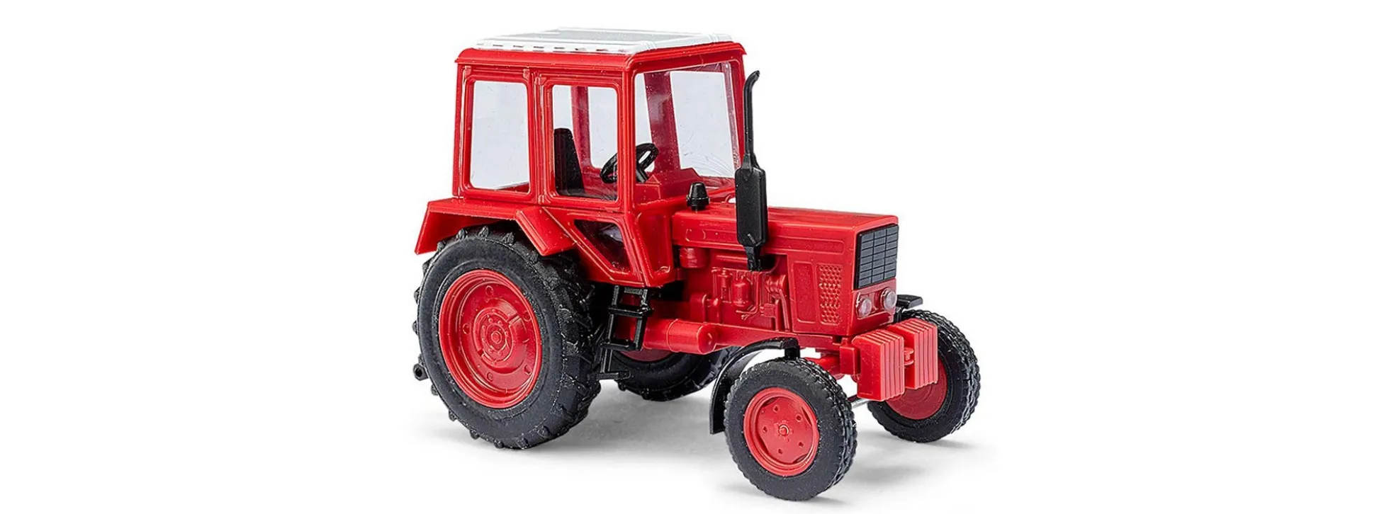BUSCH 51304 Belarus MTS80 mit eingebauen Scheinwerfern ziegelrot Landwirtschaftsmodell 1:87