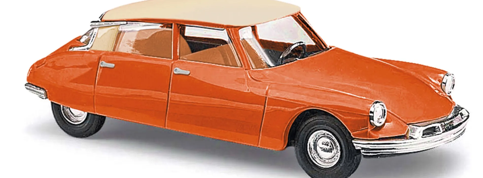 BUSCH 48019 Citroen DS19 zweifarbig orange creme Automodell 1:87
