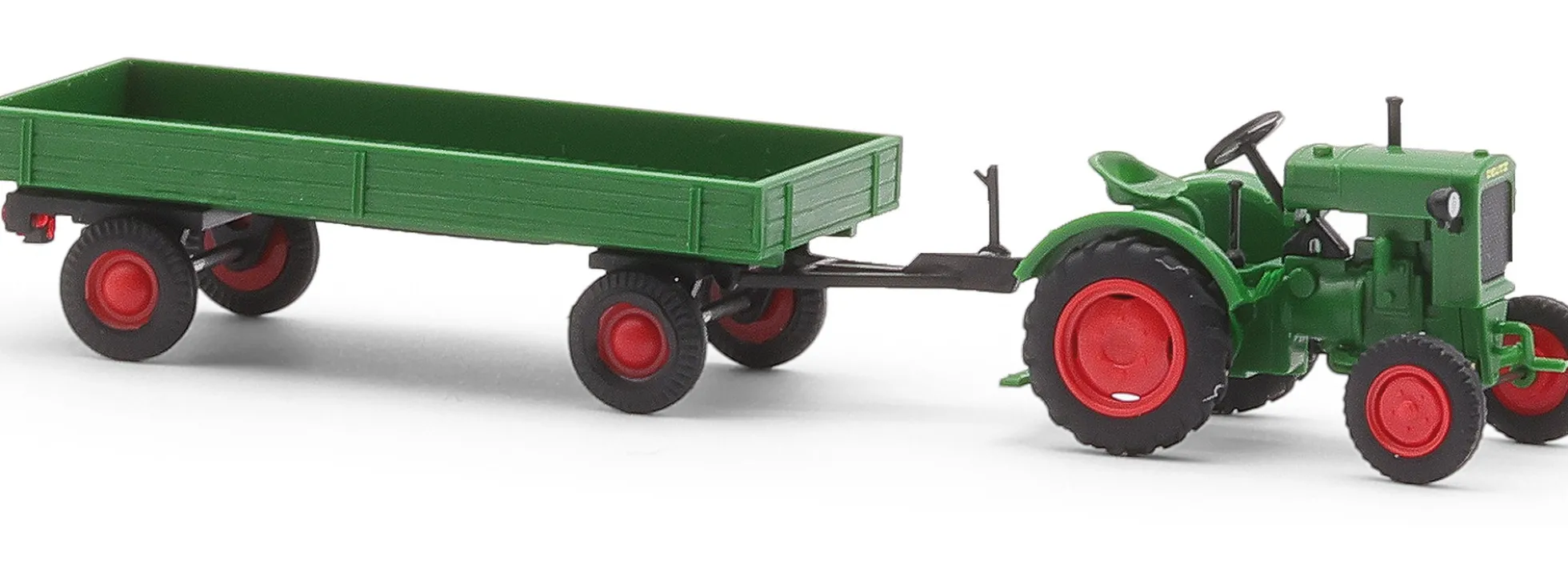 BUSCH 54102 Deutz F1M 414 mit landwirtschaftlichem Anhänger Landwirtschaftsmodell 1:87