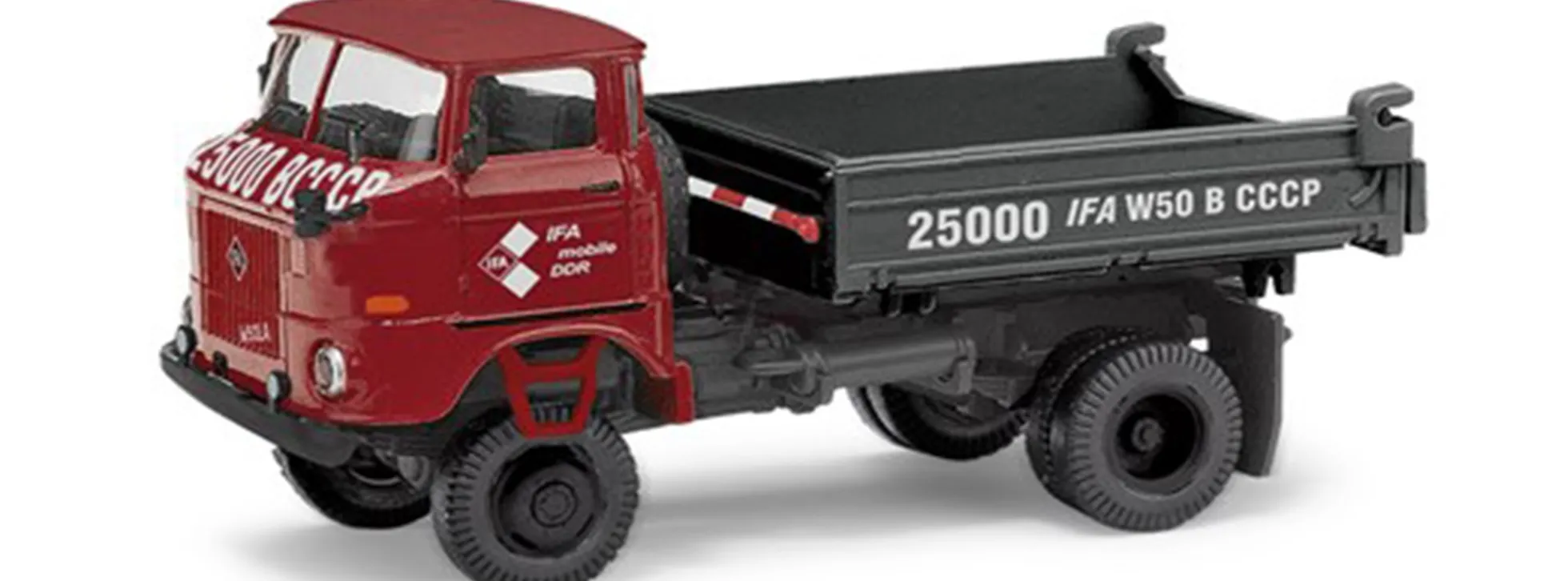 BUSCH ESPEWE 95291 IFA W50 LA Dreiseitenkipper 25.000 CCCP Jubiläum 1969 LKW-Modell 1:87