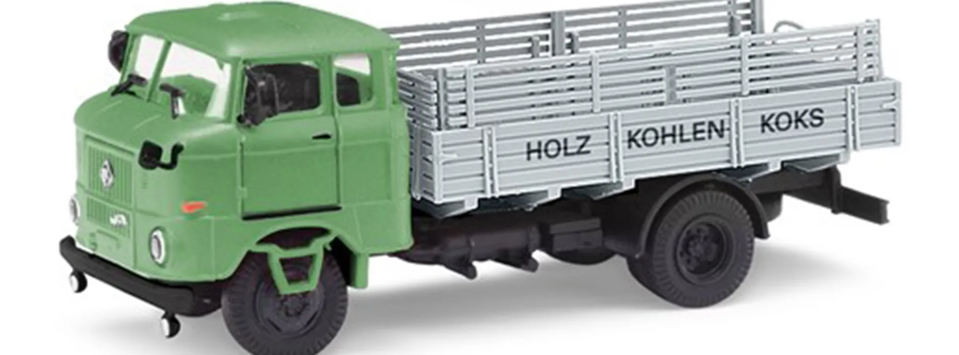 BUSCH ESPEWE 95301 IFA W50L FP Holz Kohlen Koks 1967 LKW-Modell 1:87