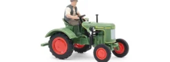 BUSCH 54151 Fendt F15 Dieselross mit Bauer 1951 | Landwirtschaftsmodell 1:87