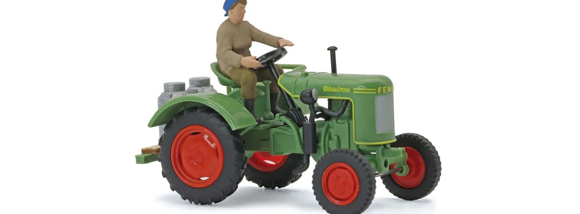 BUSCH 54154 Fendt F15 Dieselross mit Bäuerin | Landwirtschaftsmodell 1:87