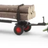 BUSCH 54152 Fendt F15 Dieselross mit Holzanhänger Landwirtschaftsmodell 1:87