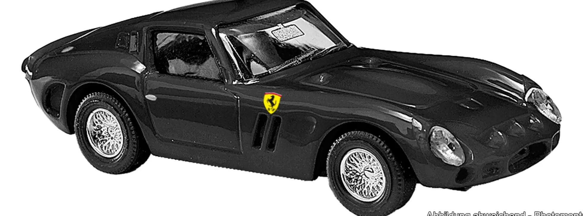 BUSCH 42619 Ferrari 250 GTO - schwarz | Modellauto 1:87