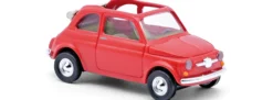BUSCH 48782 Fiat 500 Cabrio rot 1965 | Modellauto 1:87
