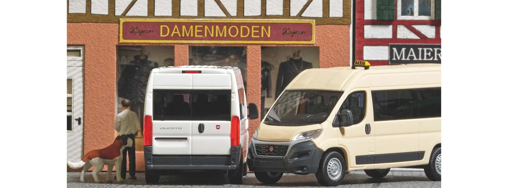 BUSCH 54650 Fiat Ducato Bus Weiß | Modellauto 1:87