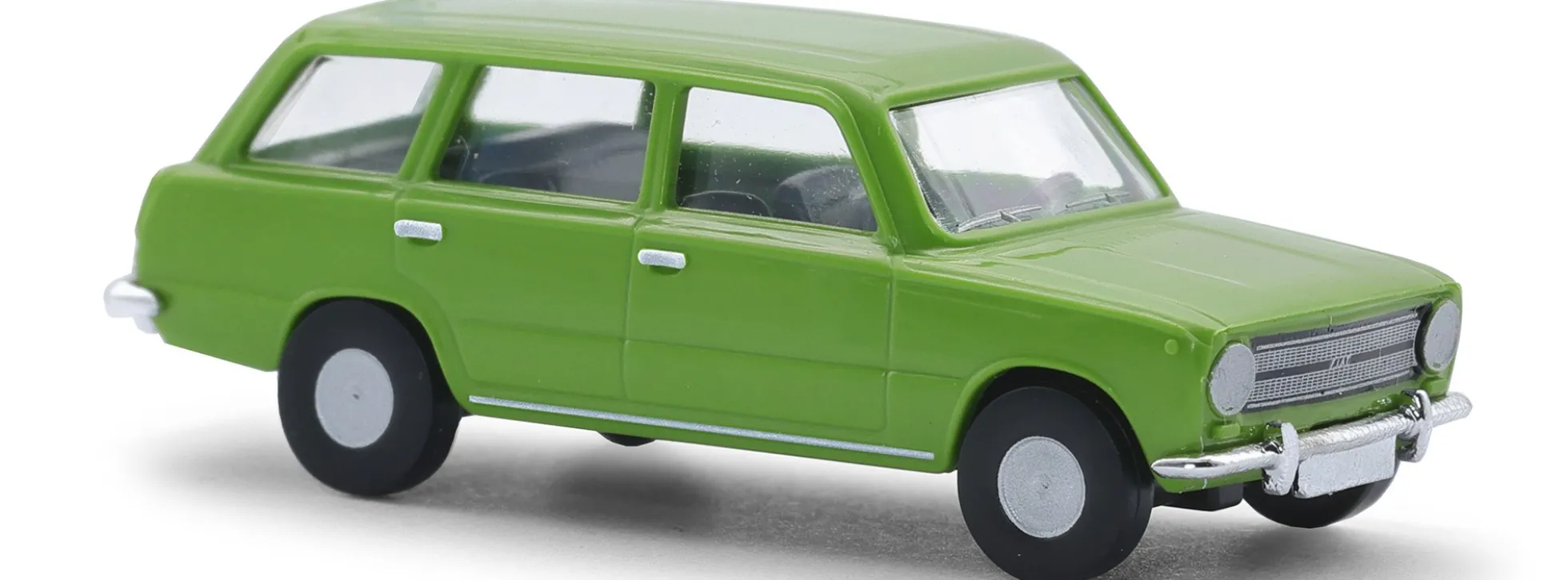 BUSCH 87077 Fiat 124 Kombi grün | Modellauto 1:120
