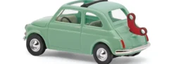 BUSCH 48736 Fiat 500 mit Aufziehschlüssel 1965 | Modellauto 1:87