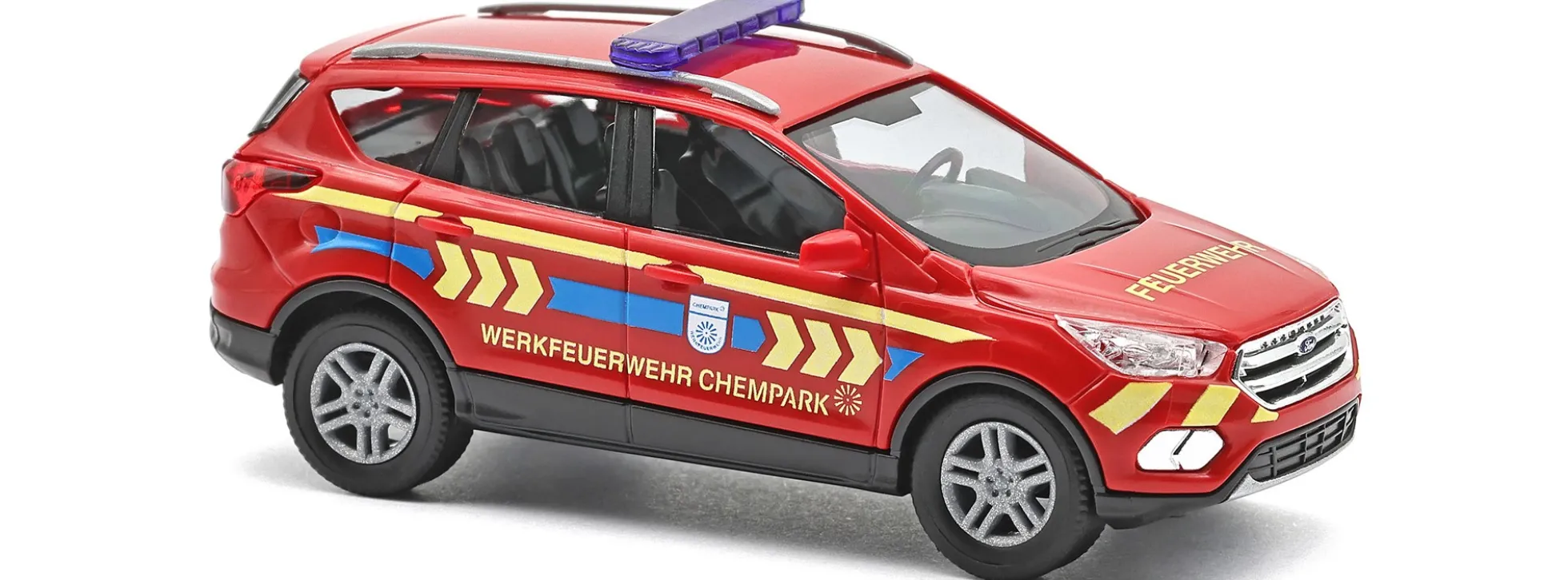 BUSCH 53535 Ford Kuga Werksfeuerwehr Chempark | Blaulichtmodell 1:87