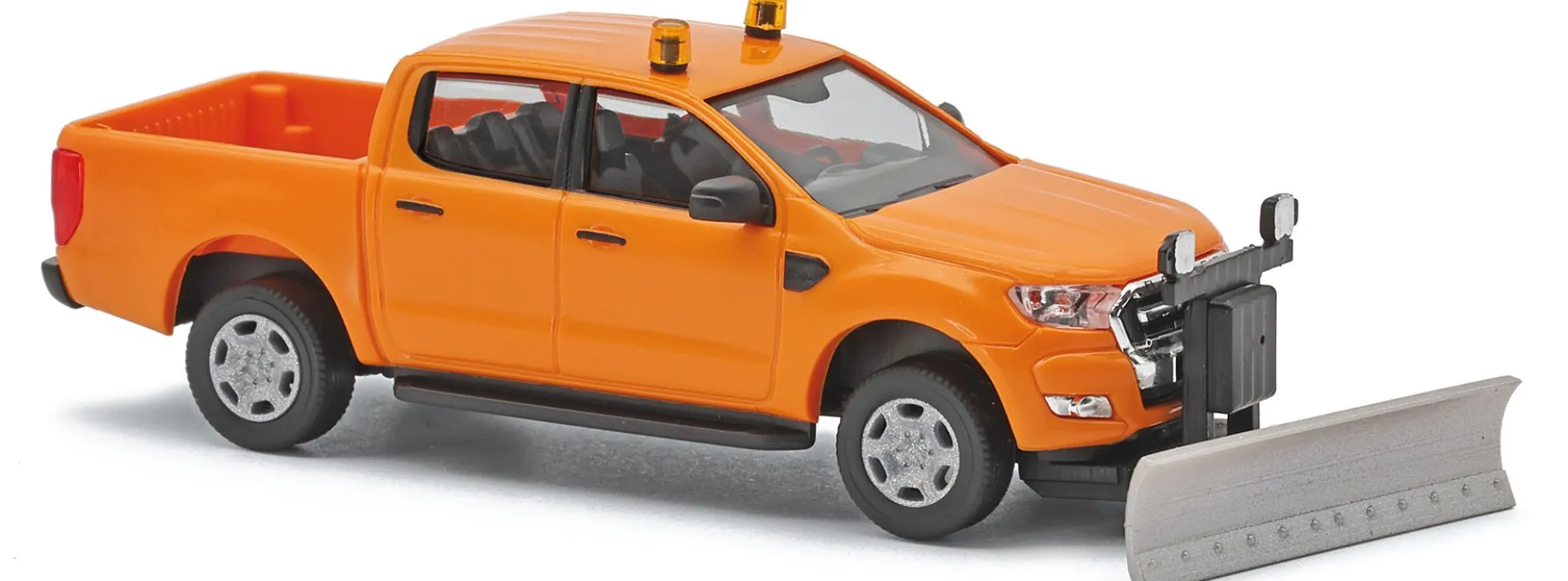 BUSCH 52862 Ford Ranger kommunal mit Schneepflug | Modellauto 1:87
