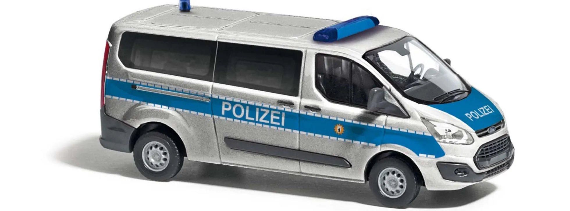 BUSCH 52414 Ford Transit Custom Bus Polizei Berlin Blaulichtmodell 1:87