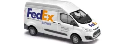 BUSCH 52516 Ford Transit Custom HD FedEx | Modellauto 1:87