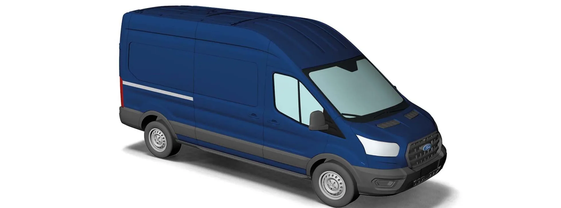 BUSCH 54501 Ford Transit facelift Kastenwagen blau Automodell 1:87