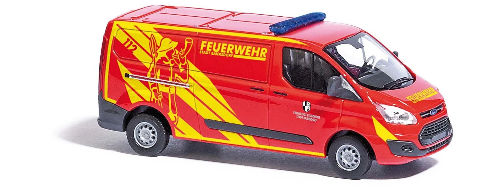 BUSCH 52413 Ford Transit Feuerwehr Baiersdorf Blaulichtmodell 1:87