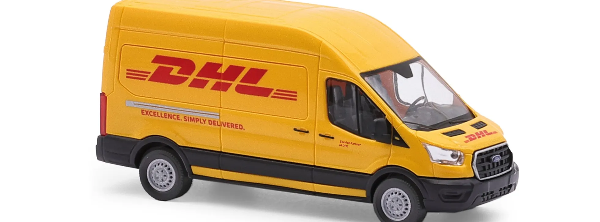 BUSCH 54508 Ford Transit Kasten 2014 DHL Automodell 1:87