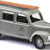 BUSCH 8666 Framo Halbbus graue Post | Modellauto 1:120