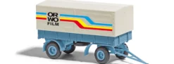BUSCH 53356 HL 80 Anhänger mit Plane ORW | Miniaturmodell 1:87