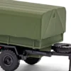 BUSCH 53613 IFA HL10 Anhänger Pritschenwagen 1966 | Militärmodell 1:87