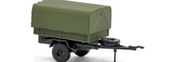 BUSCH 53613 IFA HL10 Anhänger Pritschenwagen 1966 | Militärmodell 1:87