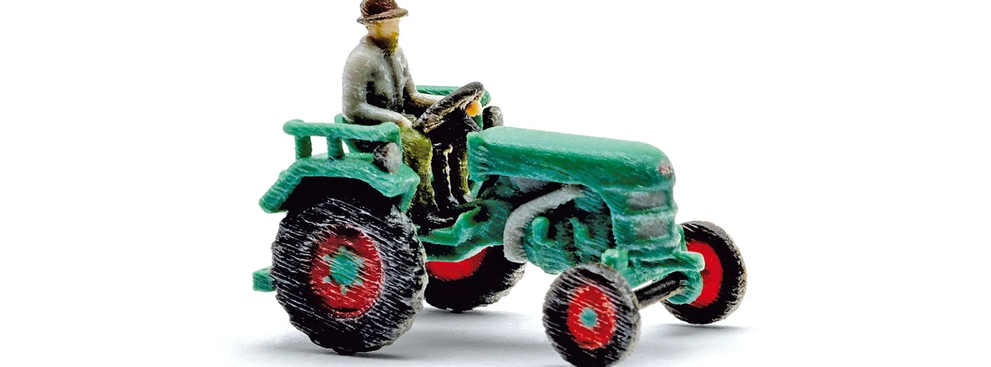 BUSCH 87500 Kramer Traktor mit Bauer | Landwirtschaftsmodell in 1:120
